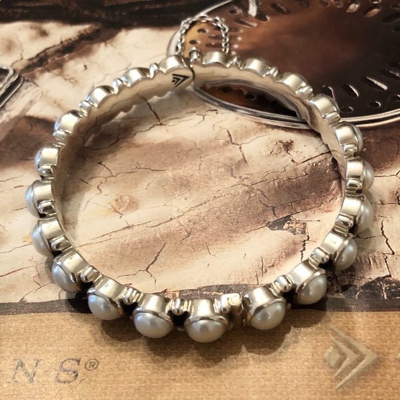 Rare Silpada Sterling Silver Freshwater Pearl Sunken Treasure Bracelet B2909 - Picture 8 of 16